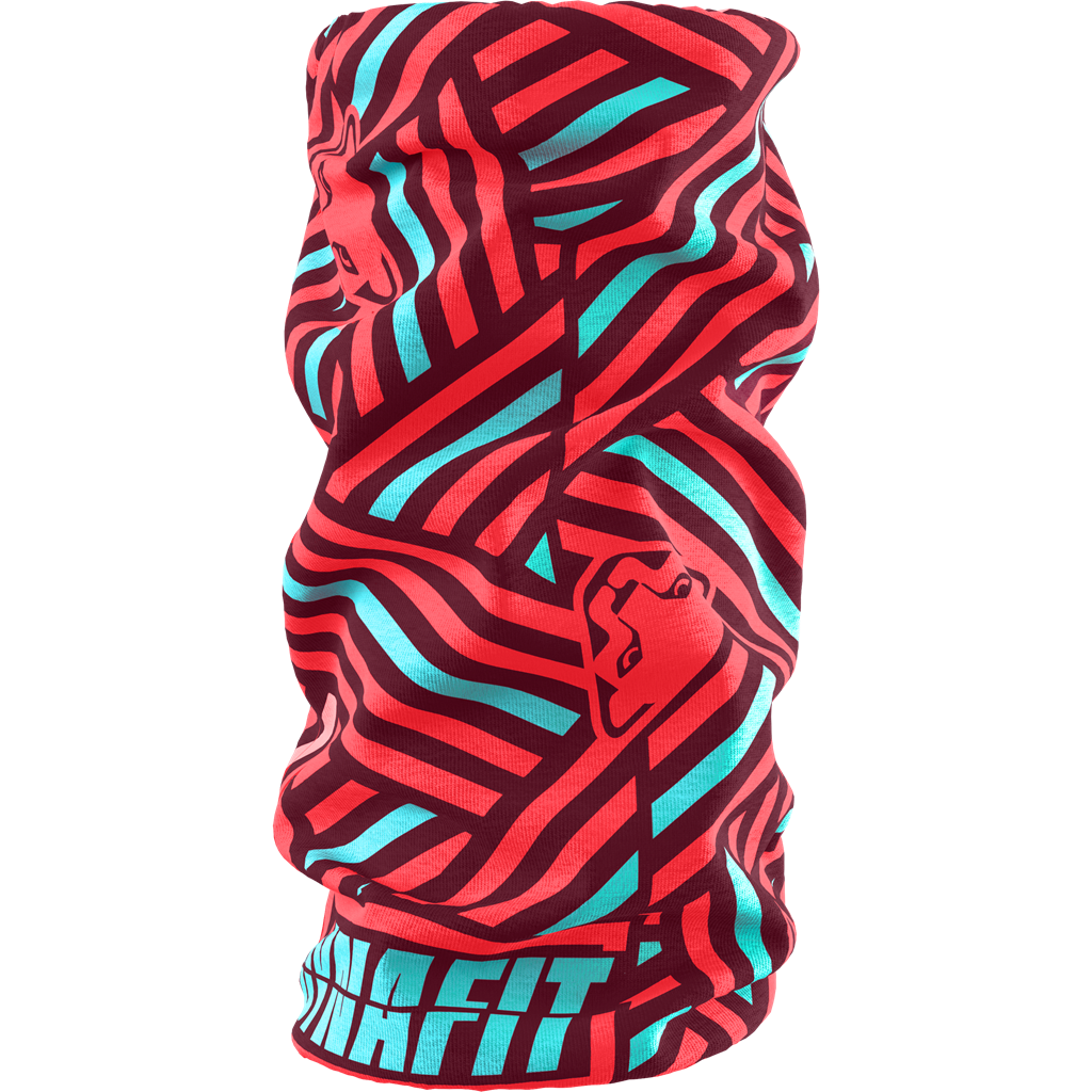 Bandana Dynafit Logo Neck Gaiter Fluo Coral/6560 Razzle Dazzle