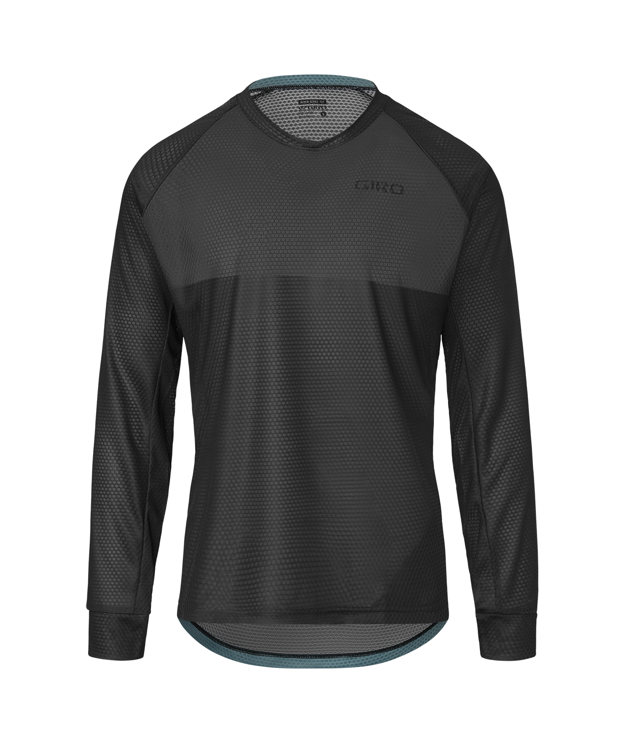 JERSEY GIRO HOMBRE ROUST MANGA LARGA BLACK/GREY