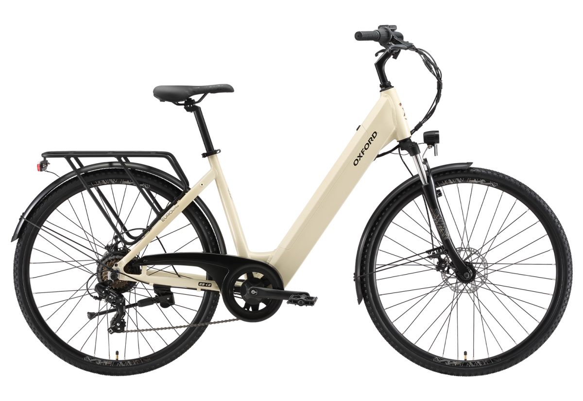 Bicicleta Eléctrica Oxford 28 Euroway 7V Marfil