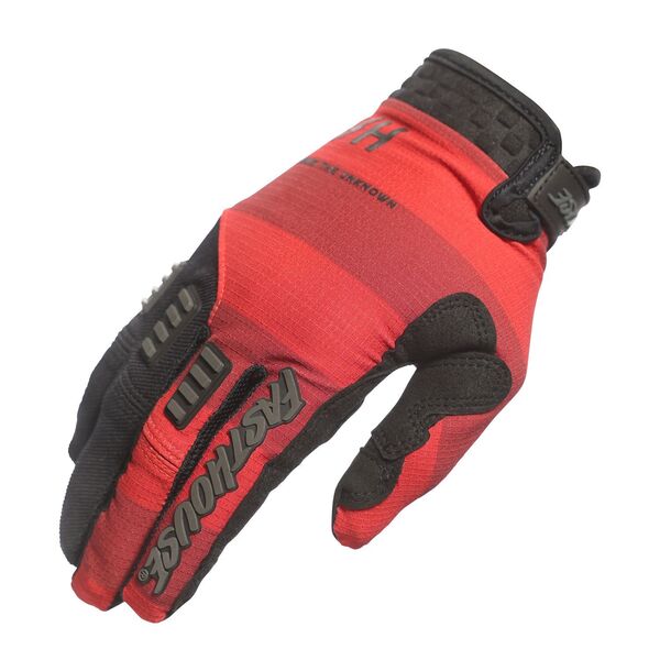 Guantes Fasthouse Off-Road Outlan Rojo Negro