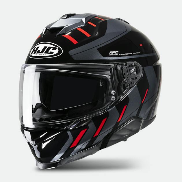 HJC Casco i71 Simo MC1 Negro/Rojo - Rideshop
