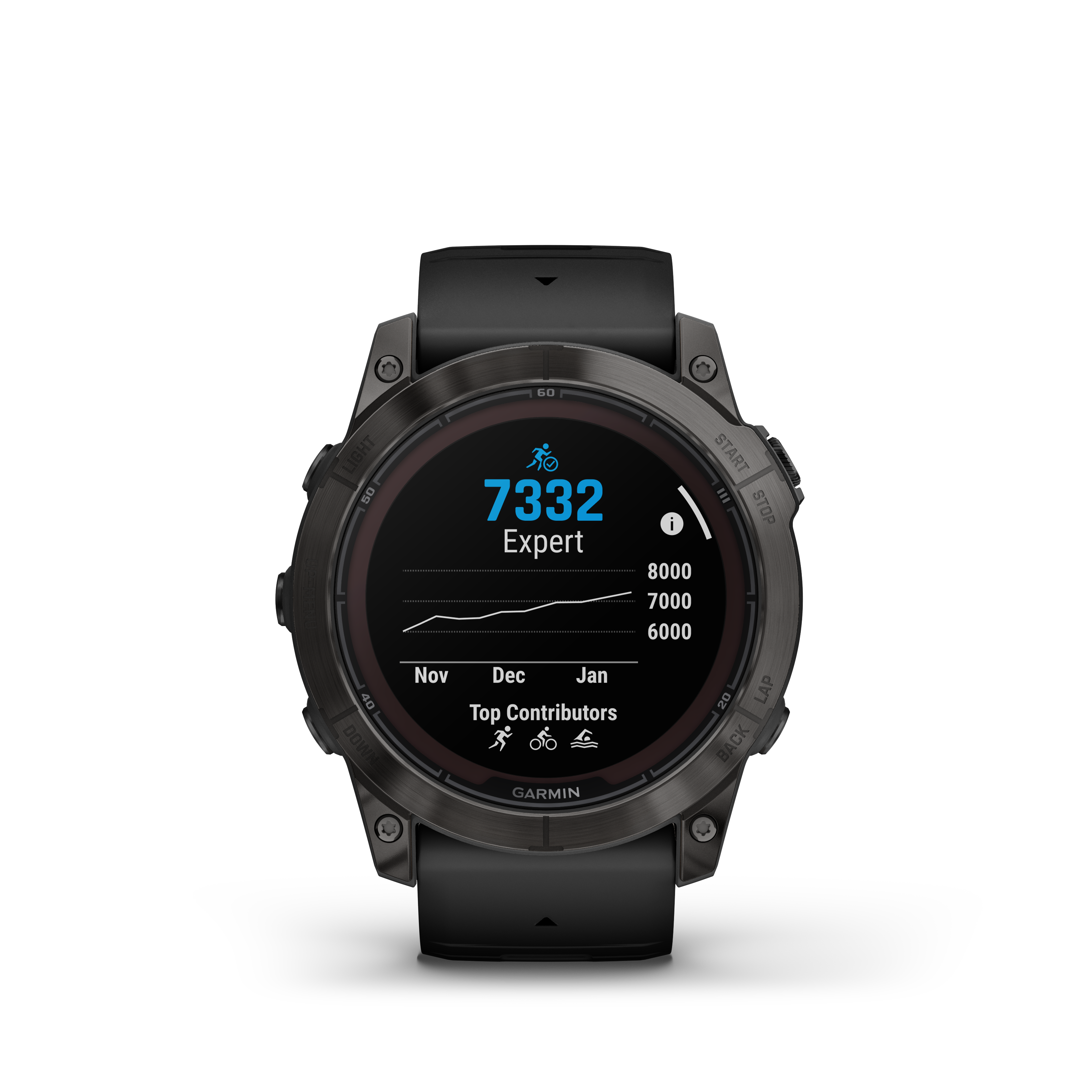 Garmin fēnix® 7X Pro – Sapphire Solar Edition Titanio DLC Gris Carbon Correa Negrafenix® - Rideshop