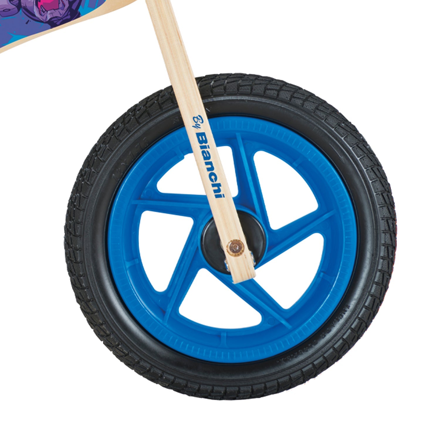 HOTWHEELS BICICLETA MADERA AZUL
