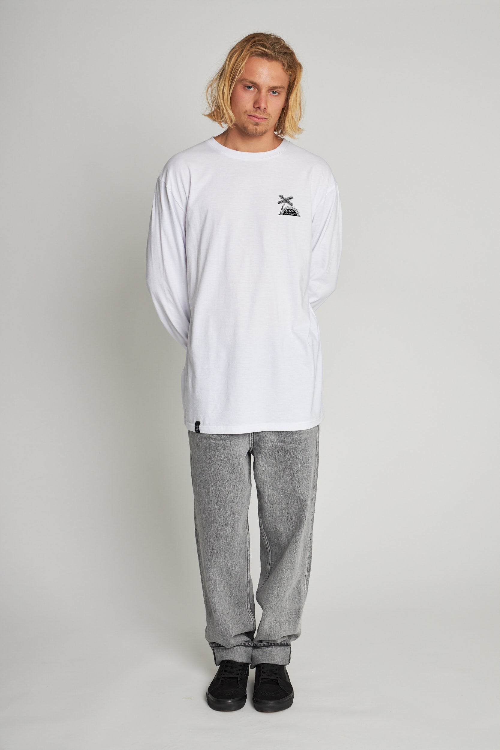 Polera Blanca Manga Larga Company