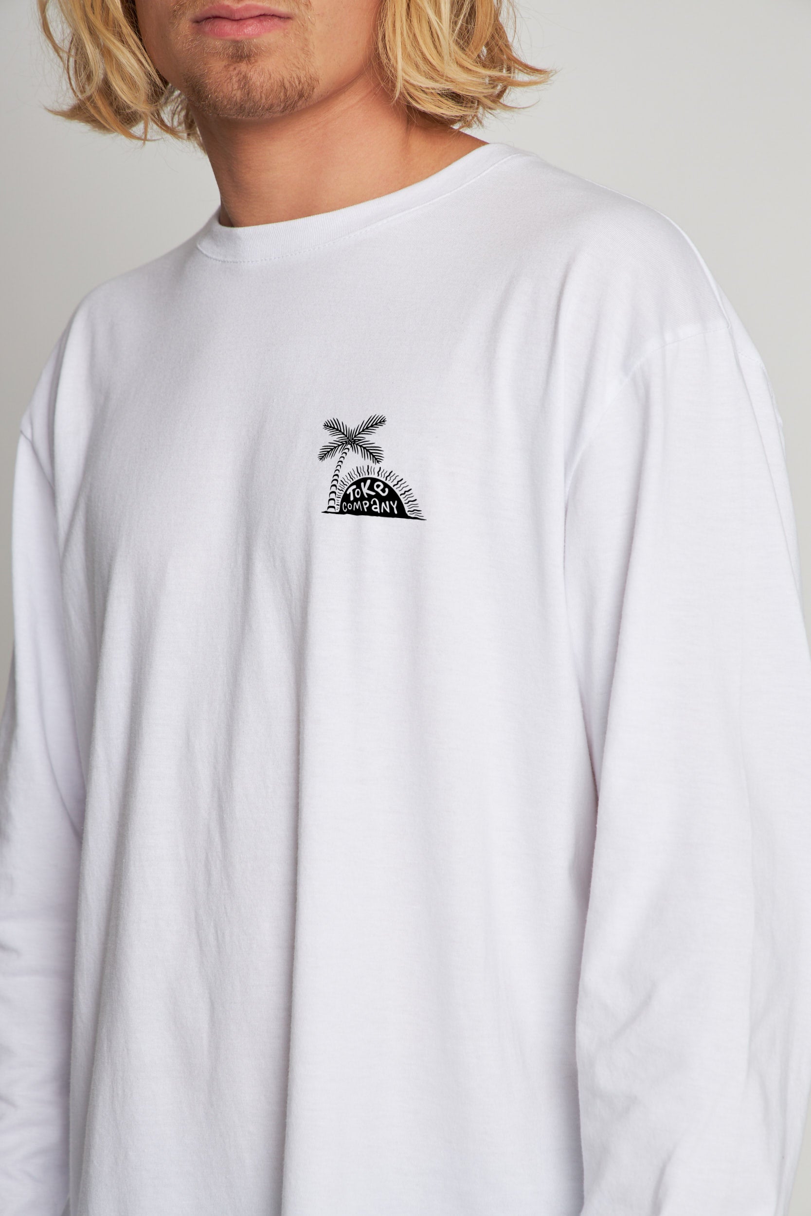 Polera Blanca Manga Larga Company