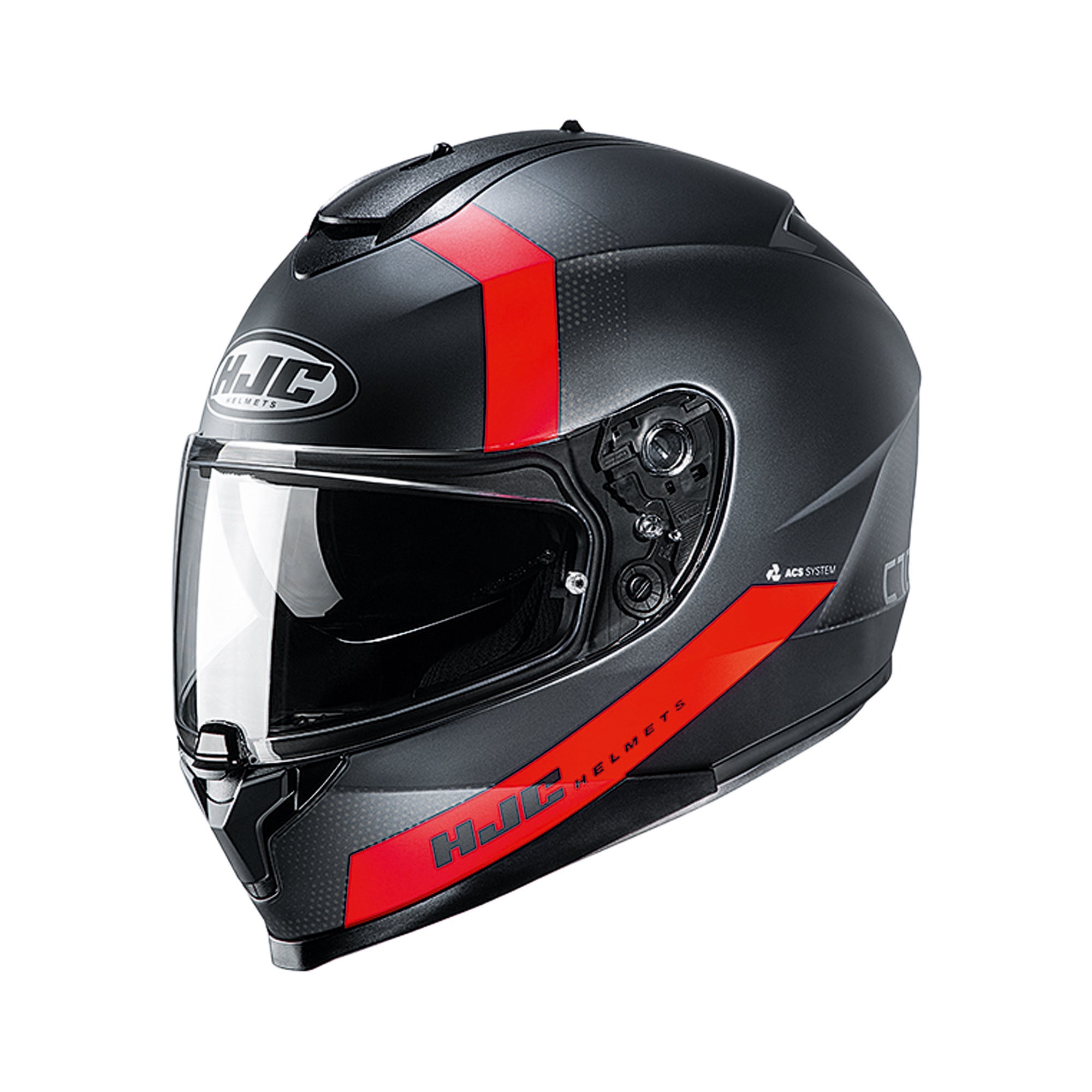 HJC Casco C70 Eura MC1SF Negro/Rojo - Rideshop