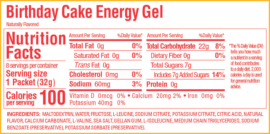 Caja de Geles Birthday Cake GU Energy (24 unid) - Rideshop