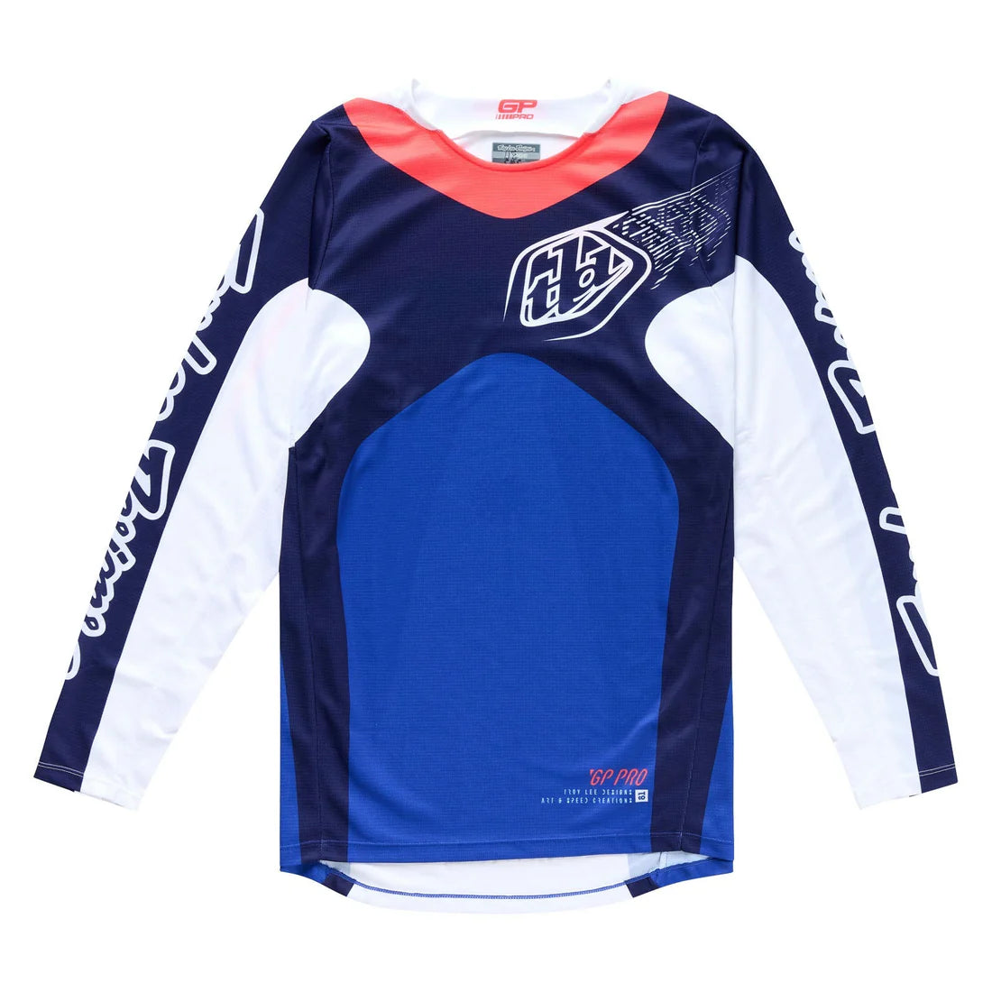 Troy Lee Designs Polera de Moto GP Pro Frames Azul / Blanco