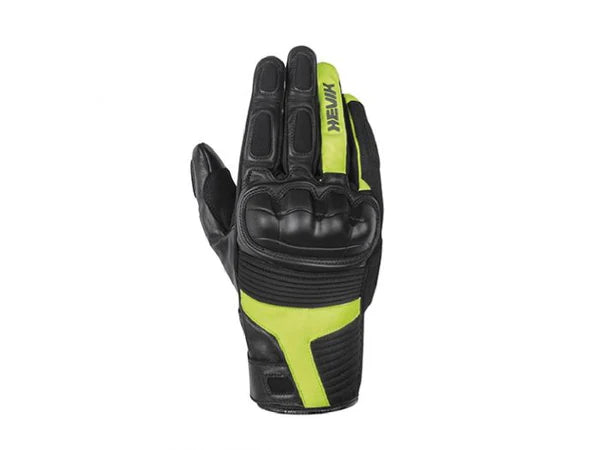 Guante de Moto Hevik Abrego Man Negro/Amarillo Fluor