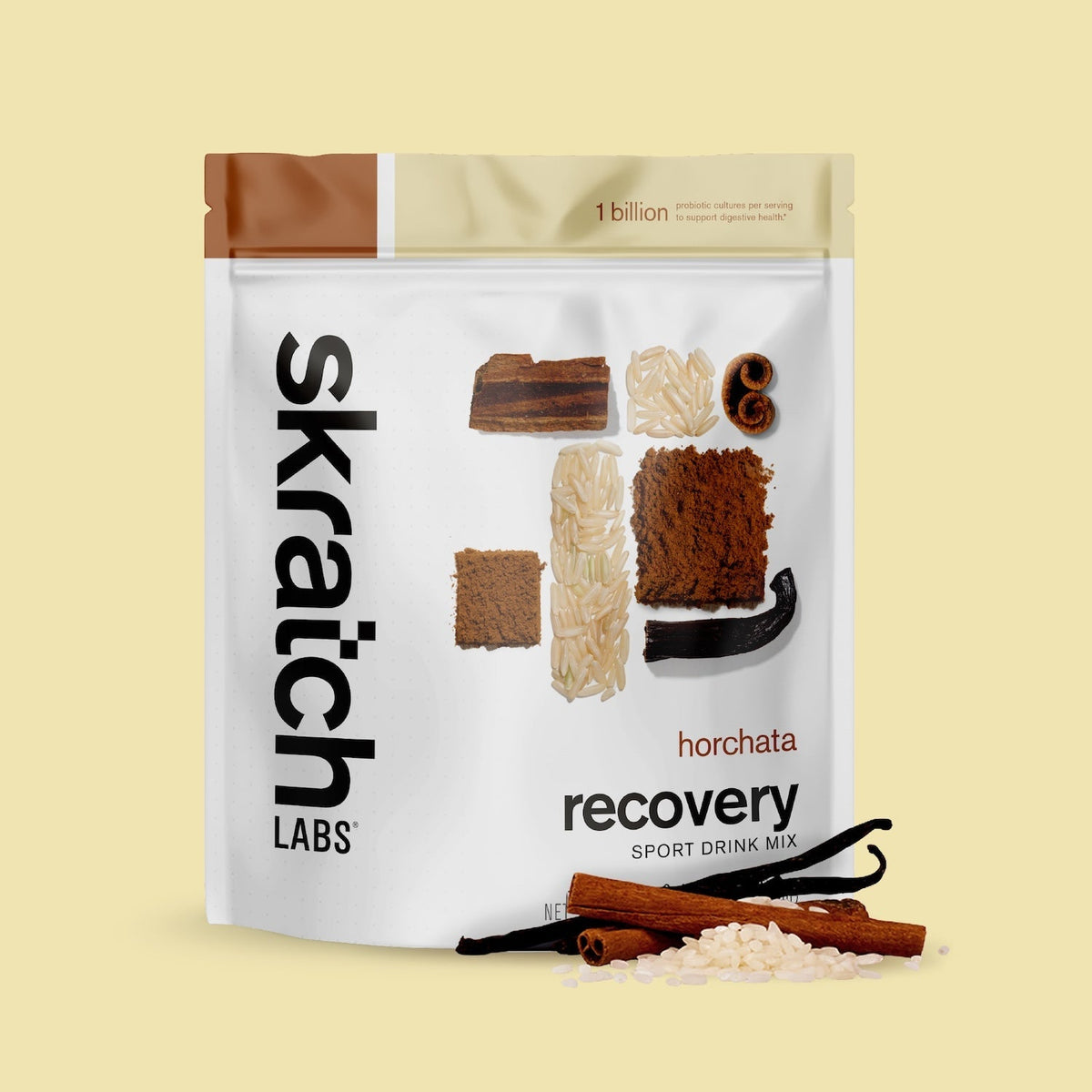Skratch Labs Recovery Sport Drink Mix Horchata – Bolsa 1200 g (24 porciones)