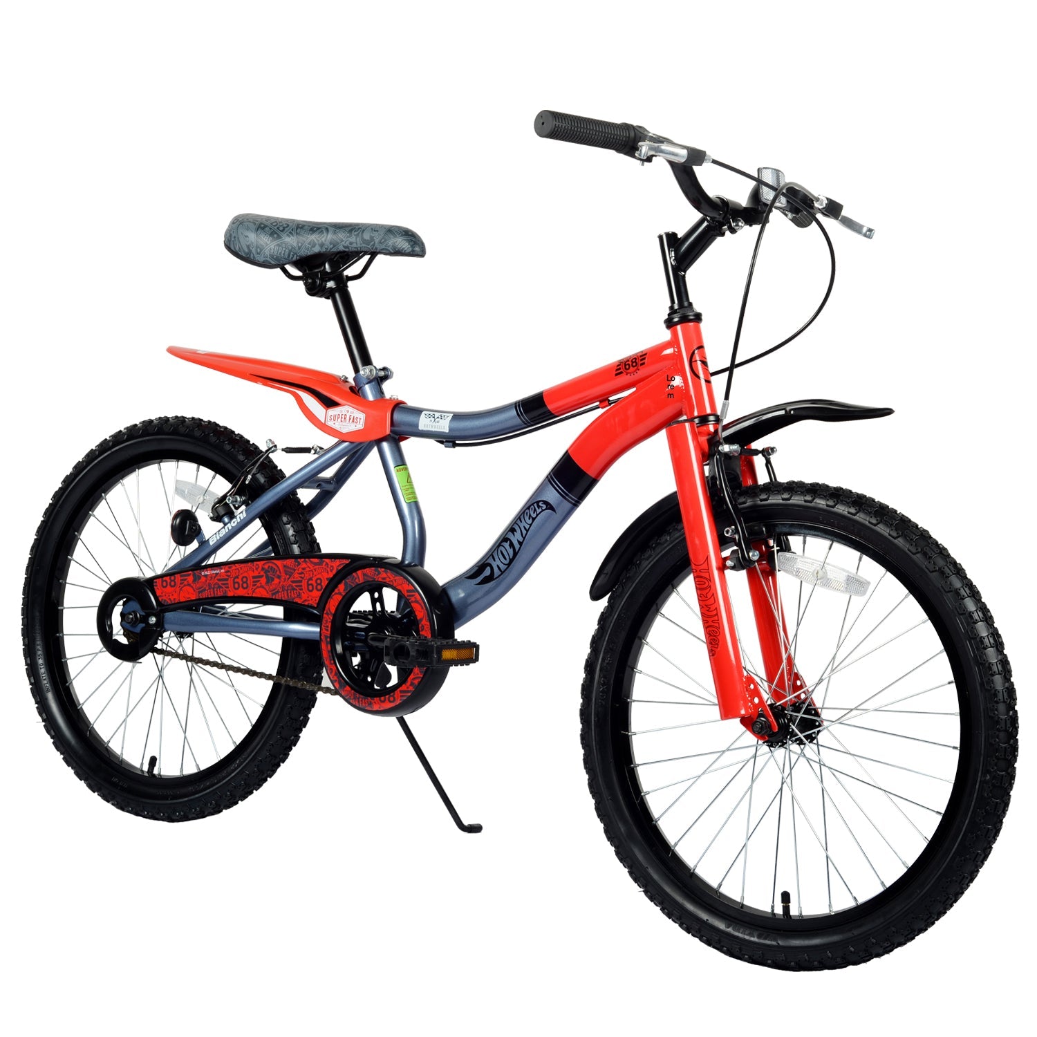 BICICLETA HOTWHEELS 20 ROJO / GRIS
