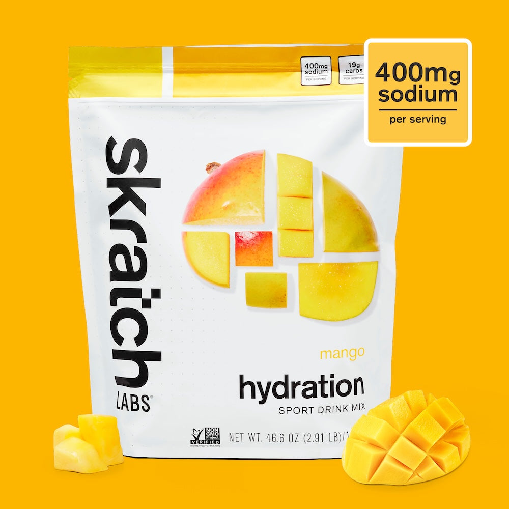 Skratch Labs Hydration Sport Drink Mix Mango – Bolsa 1320 g (60 porciones)