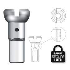 Sapim Niple Polyax Secure Lock bronce 14g/12mm Plateado (100 u) - Rideshop