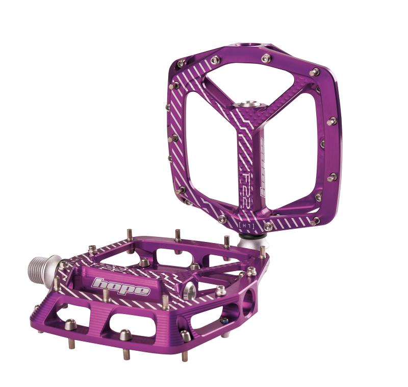 Hope Pedales F22 (Morado) - Rideshop