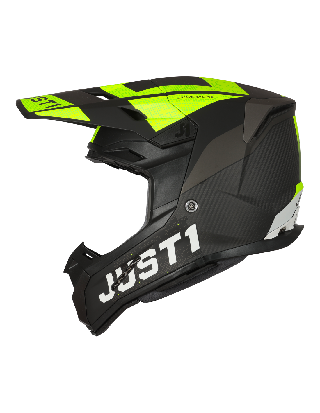 Just1 Casco Moto J22 Adrenaline Fluo Yellow Carbon - Rideshop