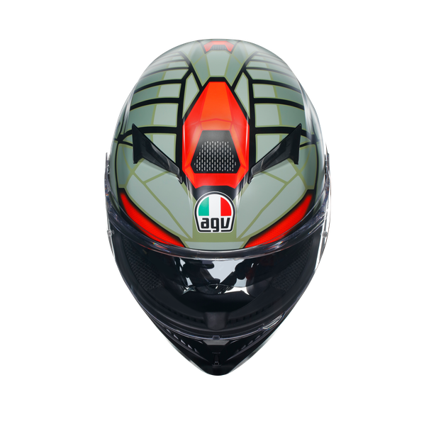 AGV Casco Moto K3 (2023) Decept Negro/Verde/Rojo - Rideshop