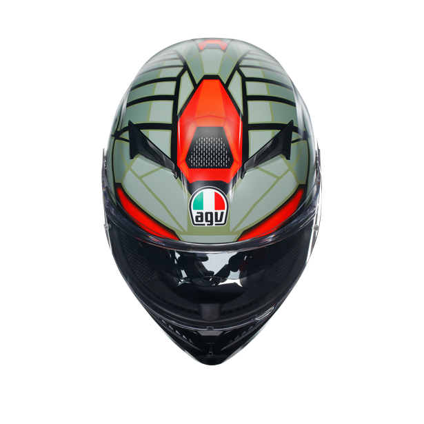 AGV Casco Moto K3 (2023) Decept Negro/Verde/Rojo
