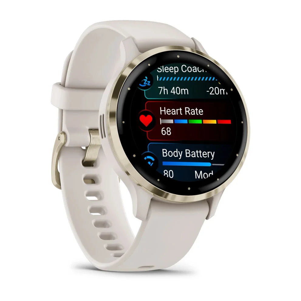 Reloj Inteligente Garmin Venu® 3S 41mm Ivory Soft Gold