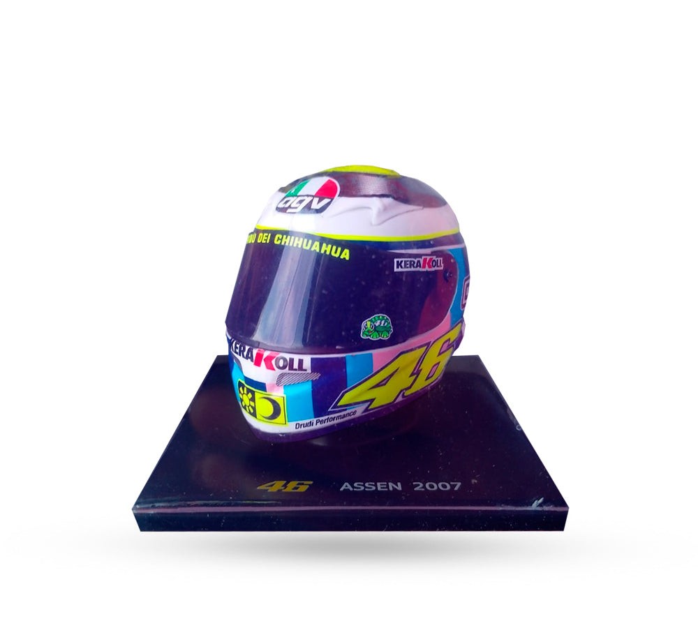 Casco de colección 1:5 Valentino Rossi Assen 2007 | VR46