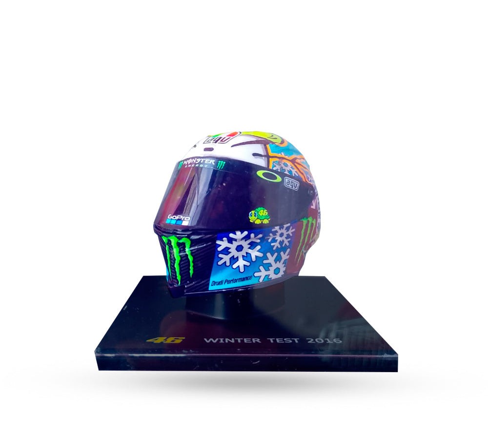 Casco de colección 1:5 Valentino Rossi Winter Test 2016 | VR46