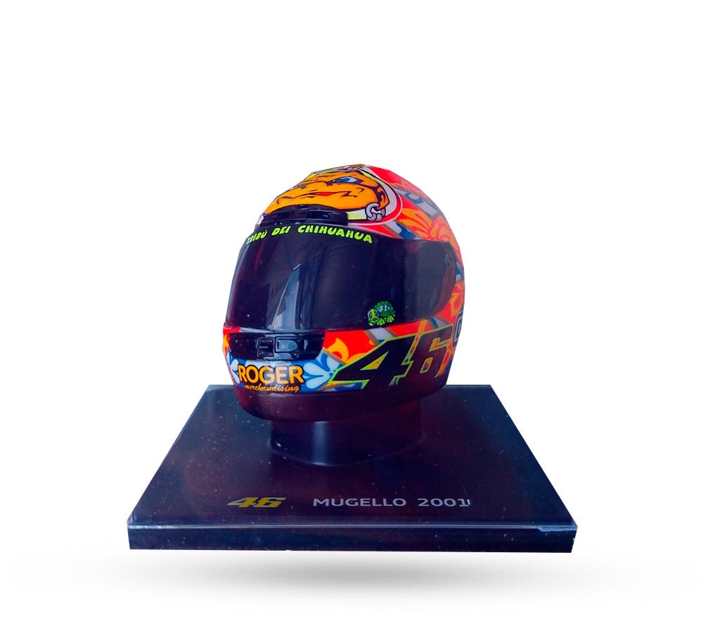 Casco de colección 1:5 Valentino Rossi Mugello 2001 | VR46