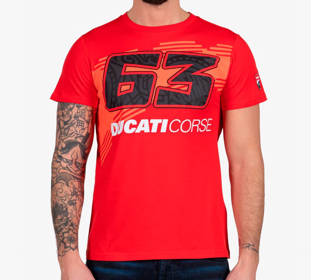 Polera / camiseta Ducati Corse Bagnaia 63 | VR46