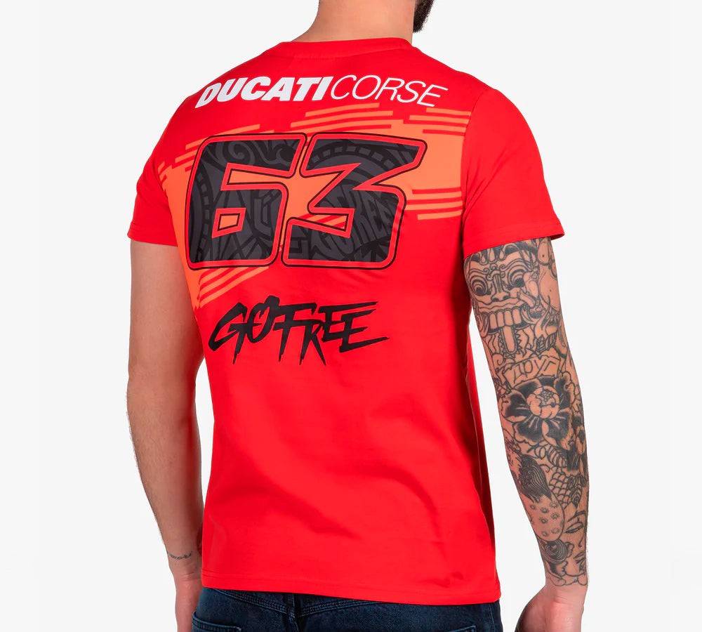 Polera / camiseta Ducati Corse Bagnaia 63 | VR46