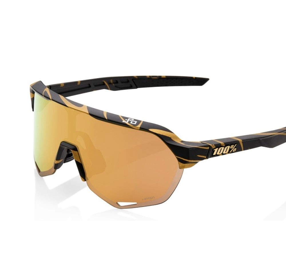 Lentes S2® Peter Sagan LE Mtallic Gold Flake Hiper Gold Mirror Lens | 100 Percent