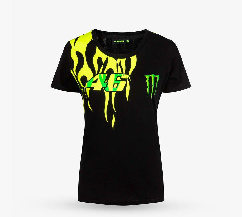 Polera / camiseta de mujer Flames Monster Energy | VR46