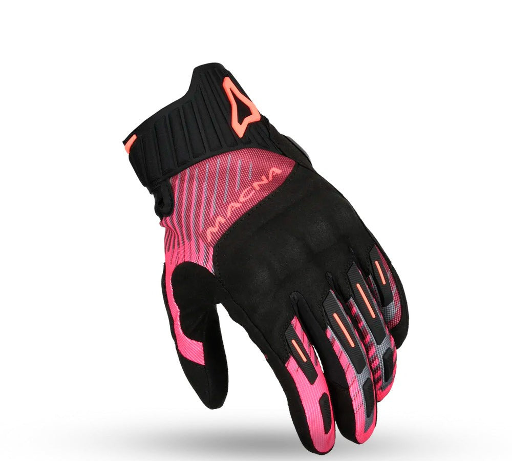 Guantes de mujer para moto de calle modelo Octar 2.0 fucsia | Macna