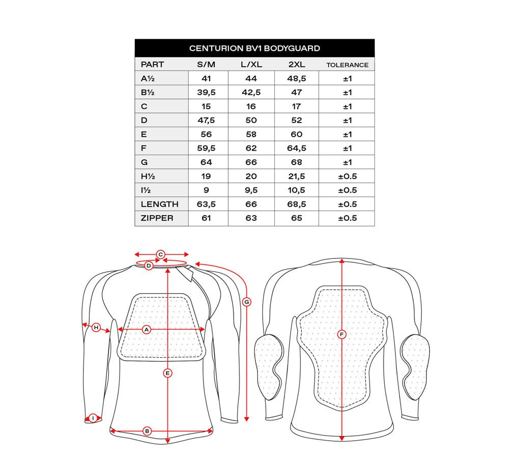 Protector integral manga larga modelo Centurión BV1 | UFO Plast
