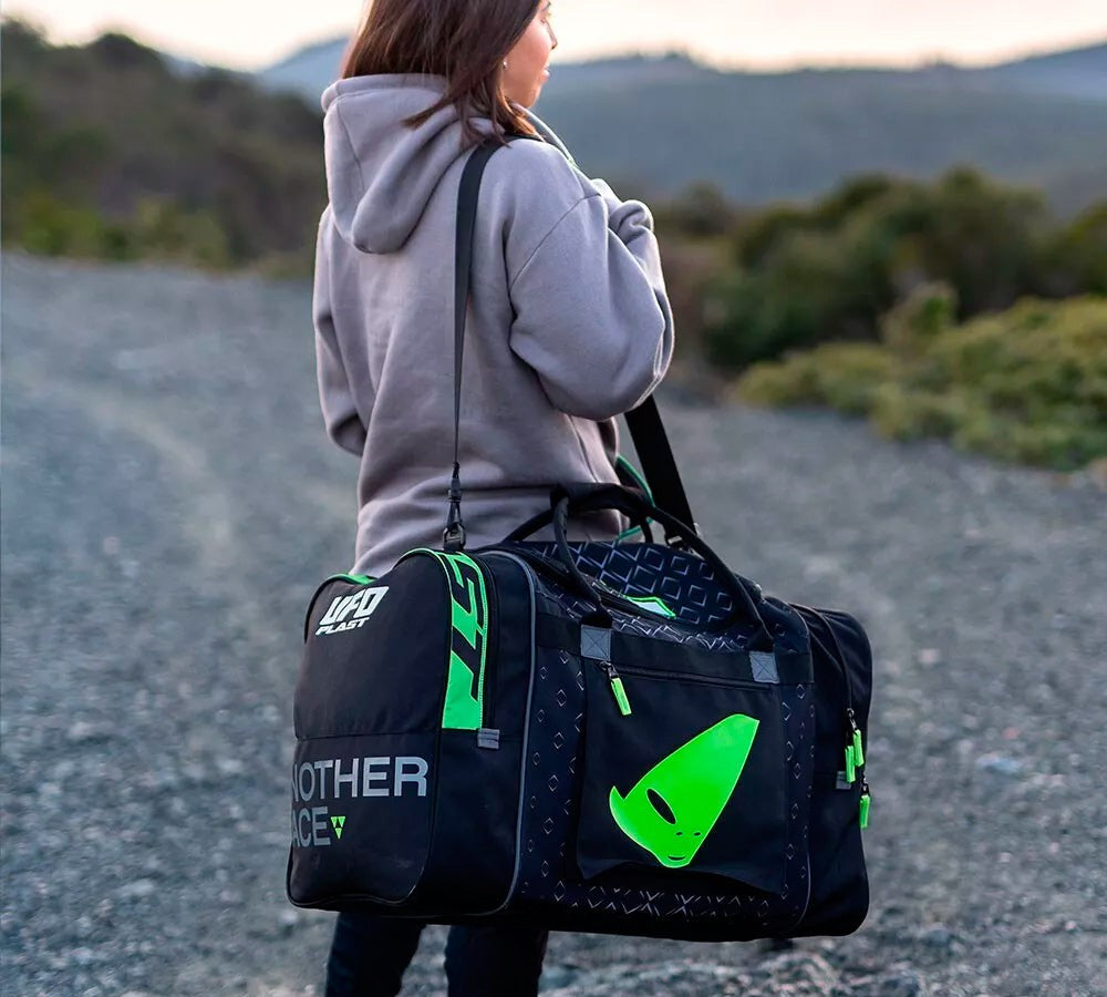 Bolso sin ruedas negro/verde | UFO Plast