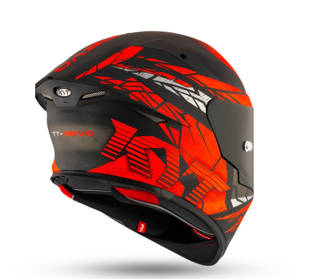 Casco integral para calle modelo TT-Revo Combustion Red Matt | KYT Helmets