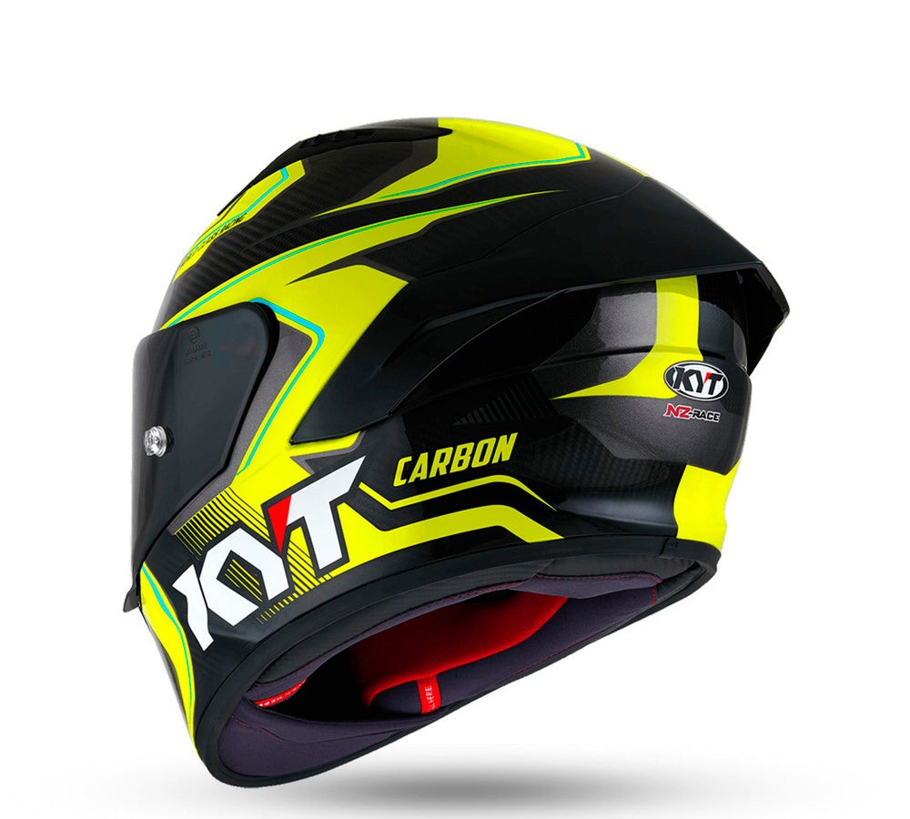 Casco integral de carrera modelo NZ-Race Carbon Competition Yellow | KYT Helmets