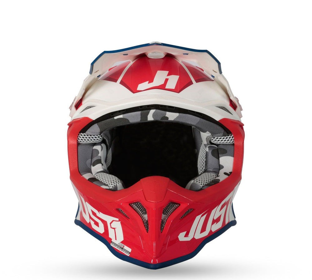 Casco motocross / enduro modelo J-39 Stars Red Blue | Just 1 Racing