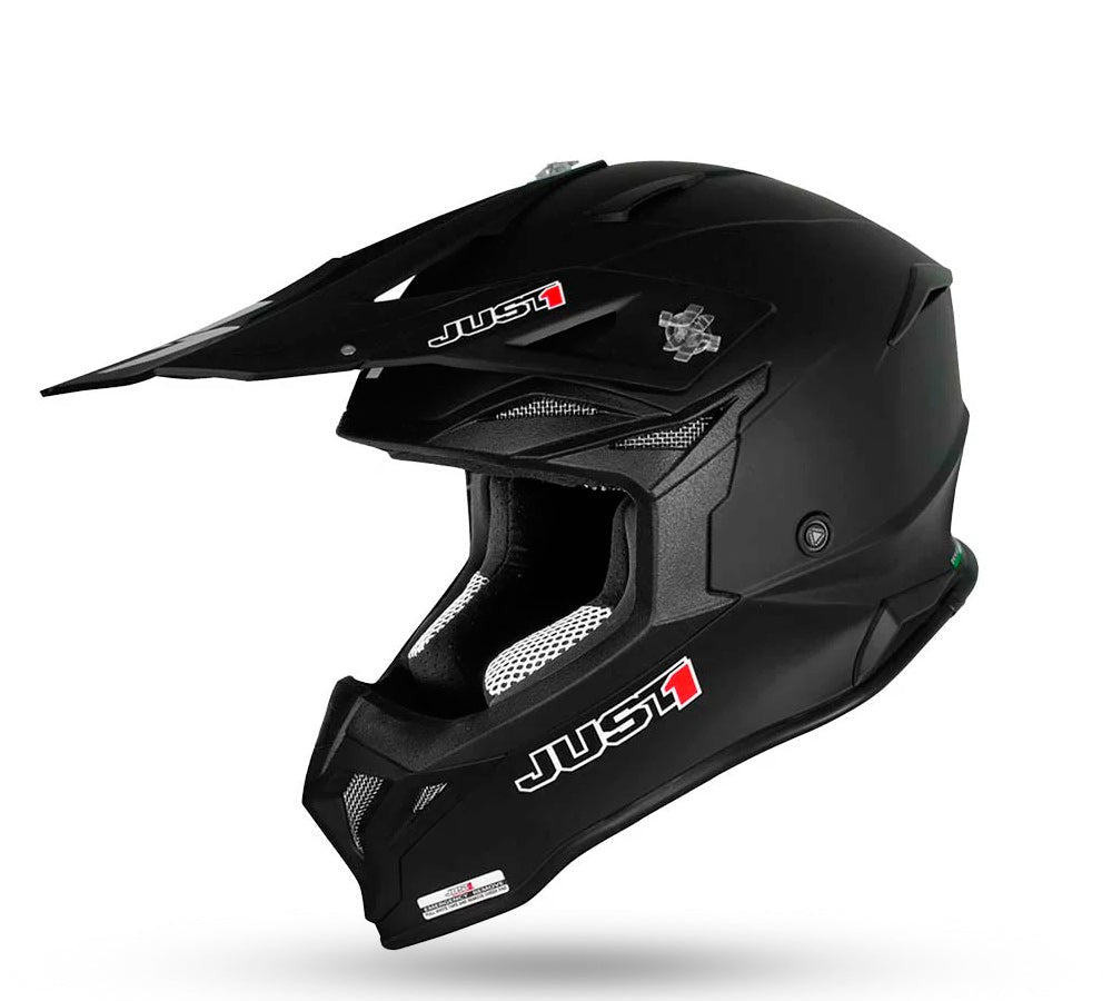 Casco motocross / enduro modelo J-39 Solid Black | Just 1 Racing