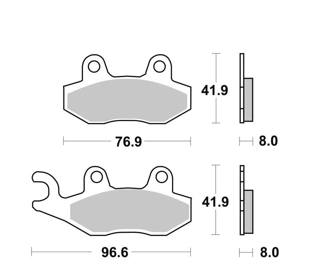 Pastillas de freno traseras sinterizadas 07YA21SA para Triumph Speed triple | Brembo