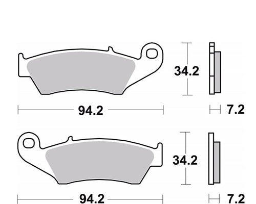 Pastillas delanteras sinterizadas off-road 07KA17SD para Honda, Yamaha, Suzuki, Kawasaki | Brembo