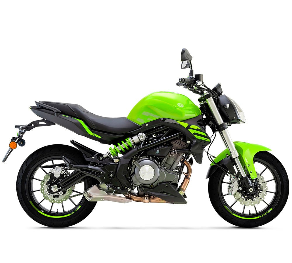 Motocicleta naked modelo 302-S verde 2024 | Benelli