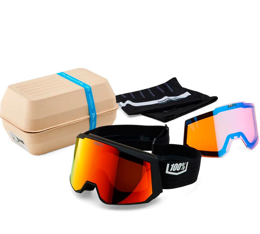 Antiparra para nieve modelo SNOWCRAFT Zoi Signature Hiper Black Lens | 100 Percent