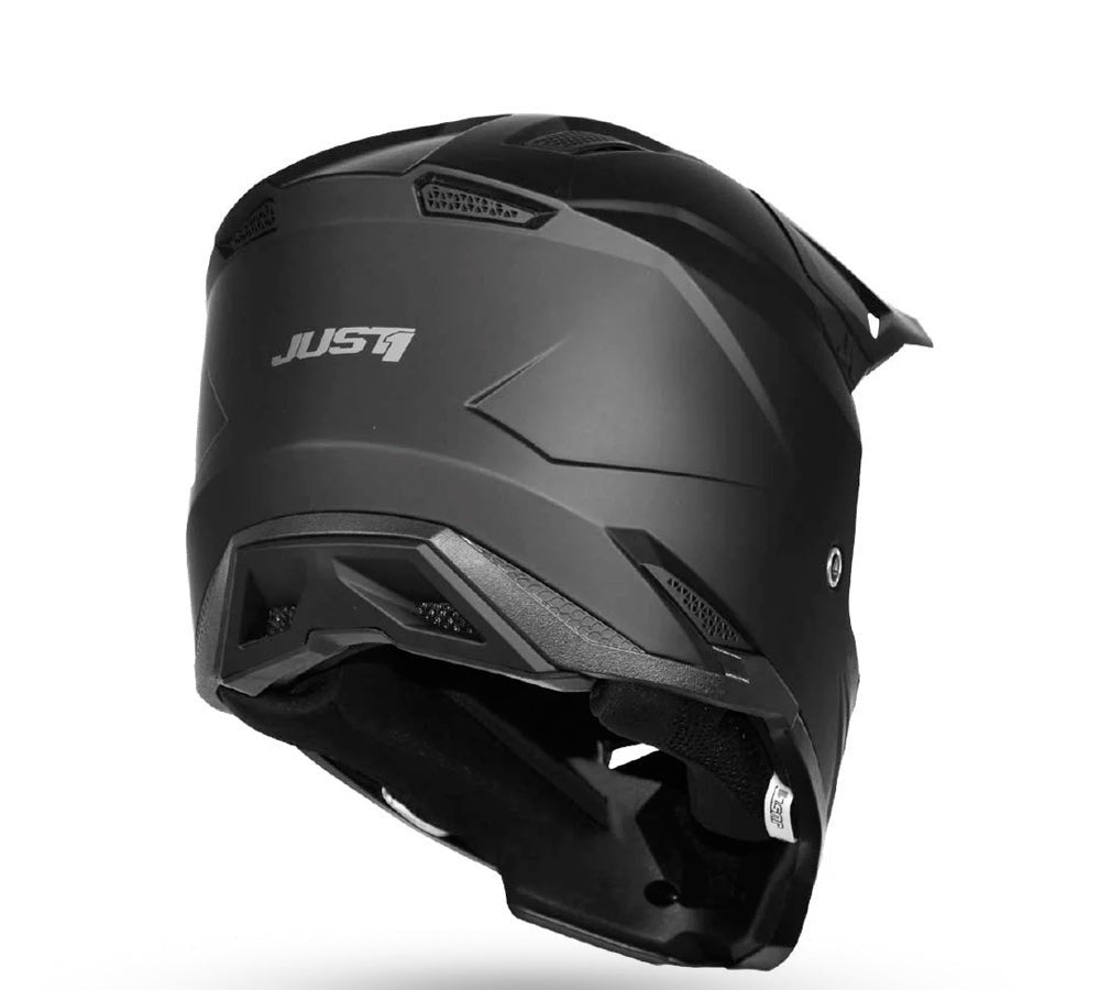 Casco para motocross / enduro modelo J-40 Solid Black Matt | Just 1 Racing