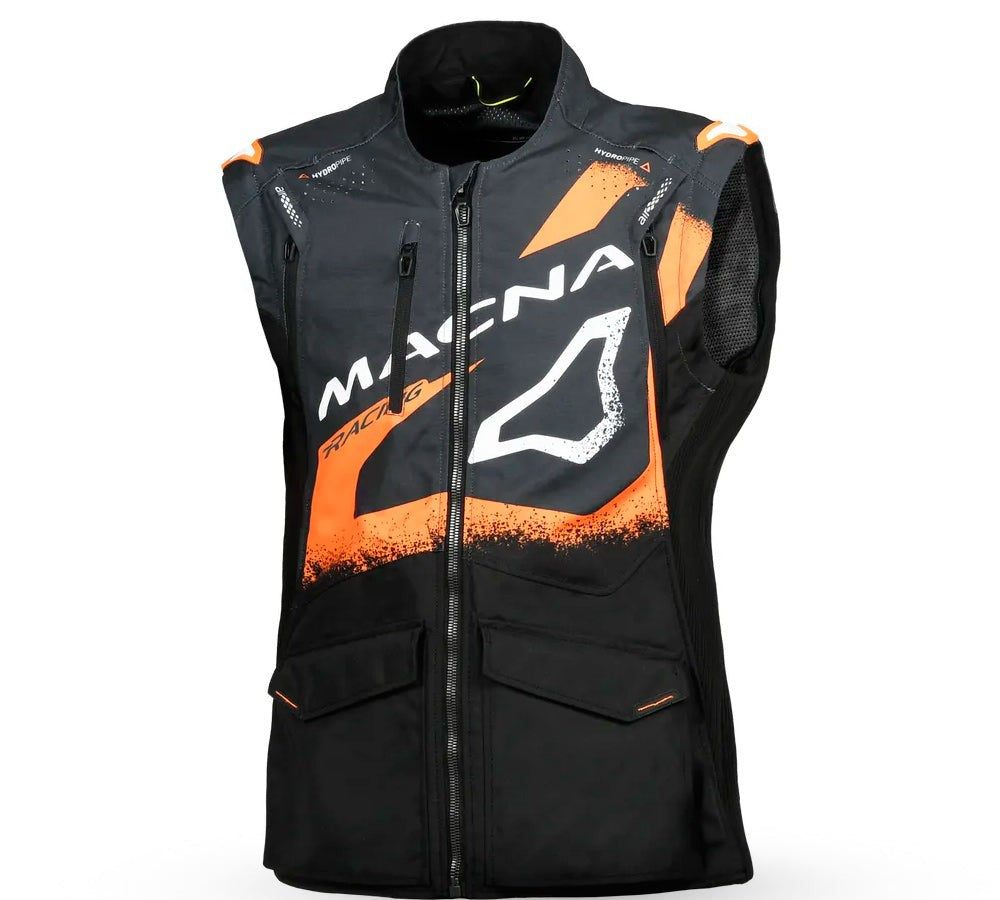 Chaqueta de enduro modelo Landmark. Color negro/naranjo | Macna