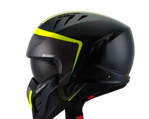 Casco Urban Jet Armor Crew Black Yellow | Suomy