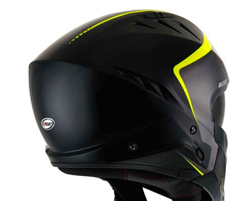 Casco Urban Jet Armor Crew Black Yellow | Suomy