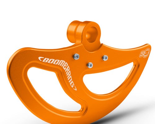 Protector de disco enduro delantero Boomerang (naranjo) KTM/Husq/Gas | S3 Engine Parts