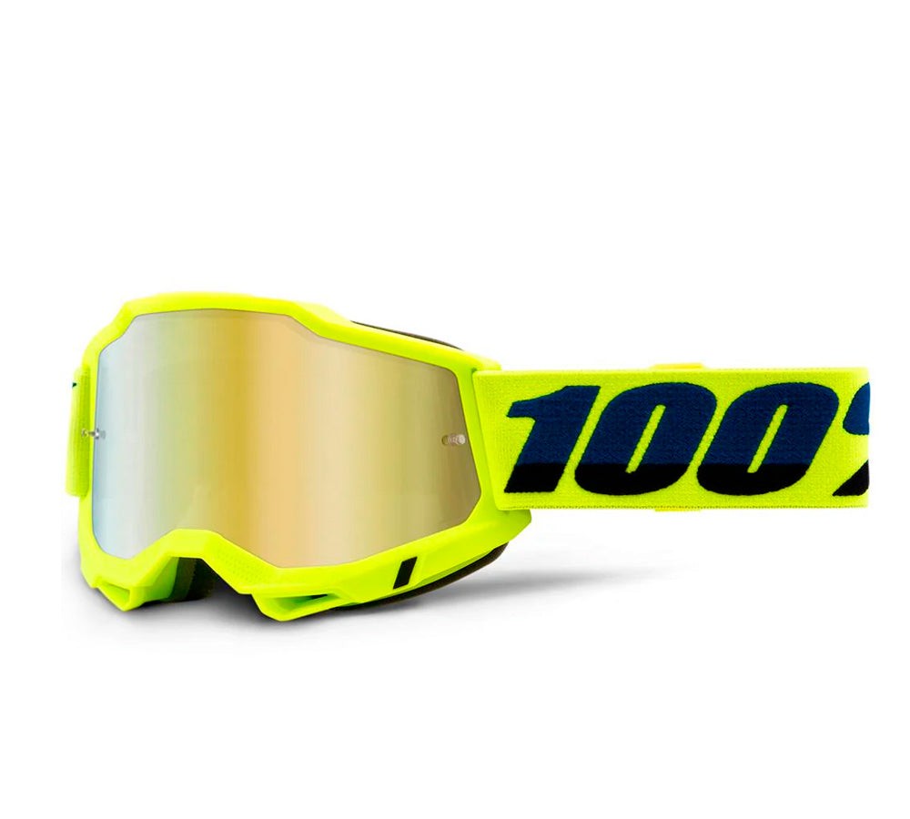 Antiparra Off-Road modelo Accuri-2 Fluo Yellow Gold Lens | 100 Percent