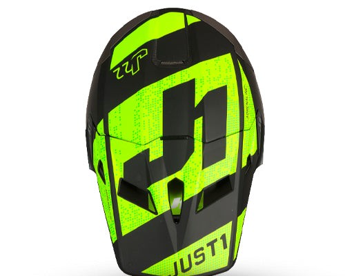 Casco Off Road J22 (Carbono 3K) Adrenaline Black Fluo Yellow | Just 1 Racing