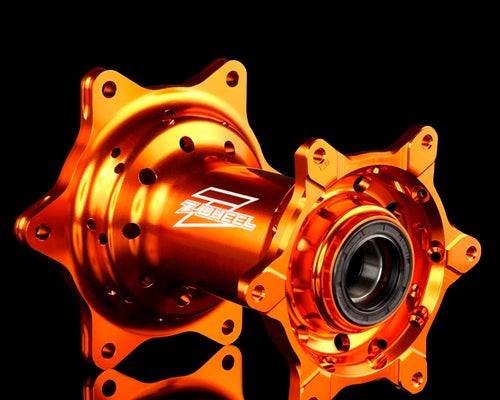 Masa de rueda trasera enduro/motocross KTM/Husqvarna '08+ (Blue/Orange) | Zeta Racing