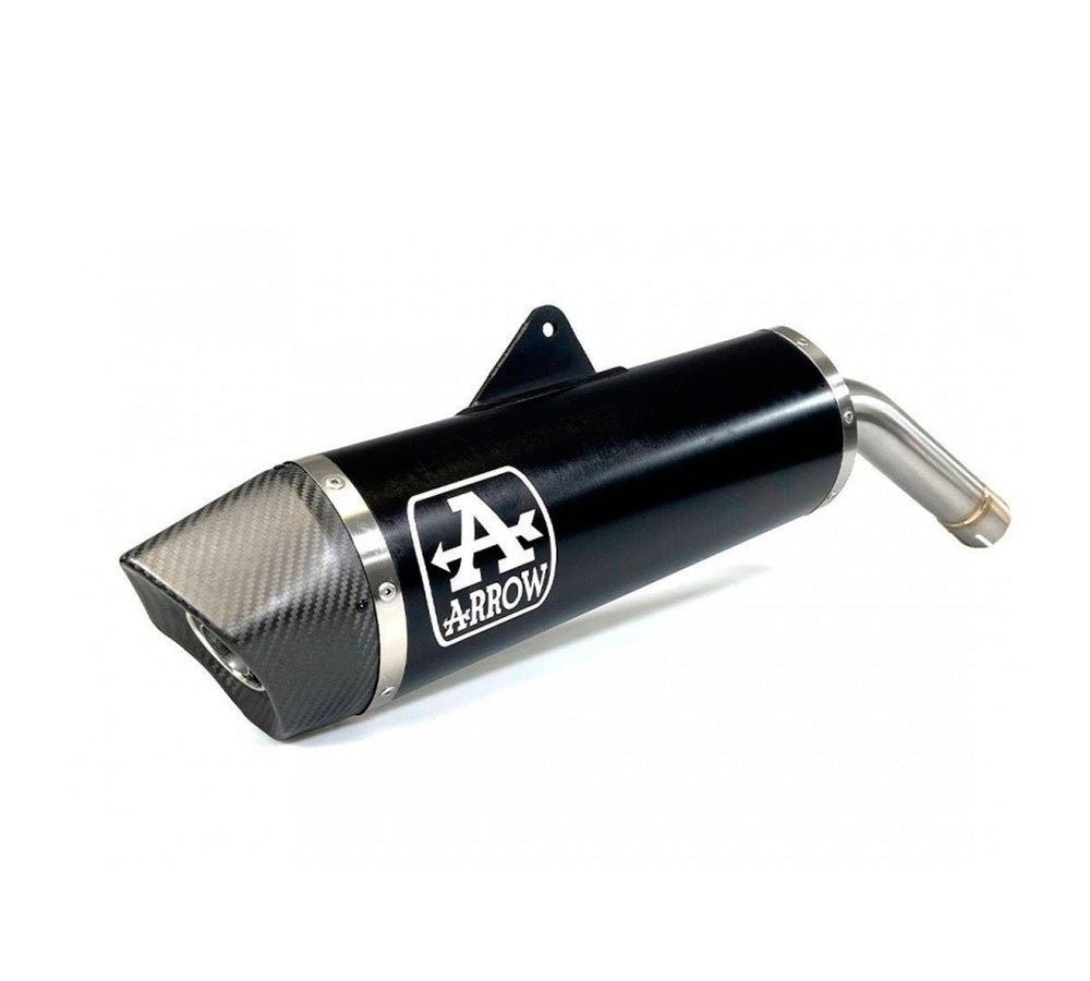 Silenciador Maxi Race Tech de Aluminio Dark con tapa de carbono para BMW F650GS / F800GS | Arrow