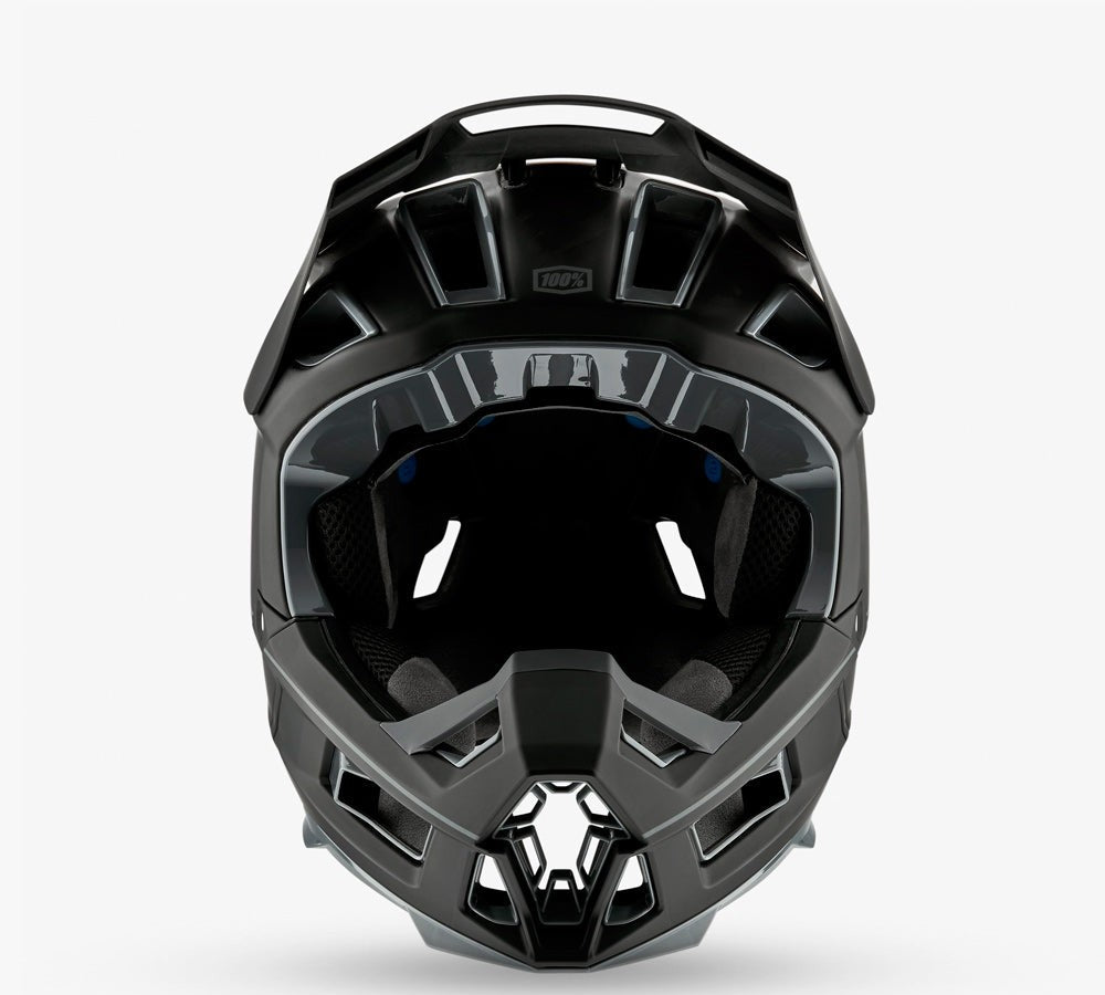 Casco Downhill / MTB / BMX modelo Aircraft 2 Black Light Yellow Matt | 100 Percent